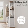 5-Tier Laundry Shelf, Over-the-Washer Organizer with Double Wood Shelves | Adjustable Space Saver for Bathroom & Laundry Room - 4 of 4