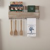 Sawyer Mill Blue Windmill Muslin Bleached White Tea Towel 19x28 - 4 of 4