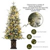 4.5 ft Pre-Lit Artificial Christmas Tree, Decorative Holiday Tree with LED Lights, Urn Base - 3 of 4