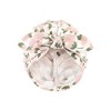 Hudson Baby Infant Girl Turban Cotton Headwraps, Pink Peony, One Size - 3 of 4
