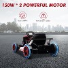 Go Kart for Kids, 24V Drift Kart with 2X200W Strong Motor, 7AH Big Battery, Electric Pedals, Electric Go Kart Outdoor Race Toy - 4 of 4