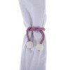Unique Bargains Magnetic Buckle Large Faux Pearl Curtain Strap Polyester Rare Earth Magnet 2 Pcs - 4 of 4