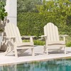 Arceso Folding Adirondack Chair,  15 Inch HDPS Fire Pit Patio Chairs Weather Resistant, Modern Plastic Outdoor Chairs with Cup Holder - 2 of 4