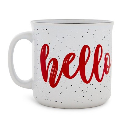 Hello Kitty Speckled Ceramic Camper Mug, 20 Ounces