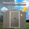 NicBex 10*8ft Outdoor Storage Shed Weatherproof Garden Shed with Sliding Door and Apex Roof for Garden, Lawn - 2 of 4