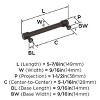 Amerock Faraday Pull for Cabinets, Drawers, and Furniture - 3 of 4