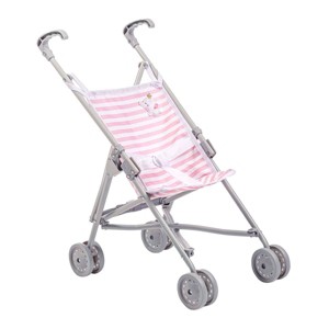 JC Toys Berenguer Boutique Single Umbrella Baby Doll Stroller Elephant Theme - Pink - 1 of 4