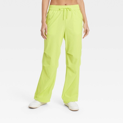 Women's Mid-rise Parachute Pants - Joylab™ Yellow M : Target