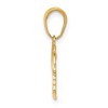 Black Bow Jewelry 14k Yellow Gold Small Palm Tree with Moon Pendant - 2 of 4
