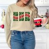 Simply Sage Market Women's Graphic Sweatshirt Ho Ho Ho Wavy Puff Print - 2 of 4