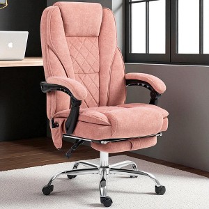 Mshliw Massage Office Chair with Footrest, Heated 6-Point Vibration Executive Desk Chair, Reclining Swivel Computer Chair - 1 of 4