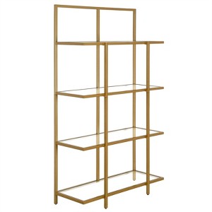 62 in. Brass Finish Standard Bookcase - Henn&Hart - 1 of 4