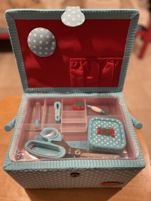 Dritz Large Sewing Basket, Purple Floral