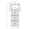 CAVINAS 72" Trigular Corner Bathroom Storage Cabinet,Freestanding Cabinet with 4 Shelves for Living Room,Kitchen,Bedroom&Office - 3 of 4