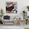 Stupell Industries Movie Night Cinema Reel Entertainment Ticket Sign Canvas Art, 36" x 36" - 3 of 4