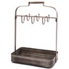 The Lakeside Collection Galvanized Metal Coffee Mug and Cup Holder with Storage Tray - 3 of 4