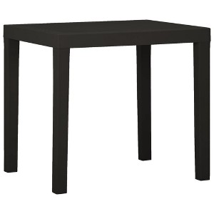 vidaXL Patio Table Anthracite 31.1"x25.6"x28.3" Plastic - 1 of 4