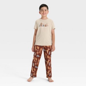 Boys' 2pc Short Sleeve Graphic T-Shirt and Pants Pajama Set - Cat & Jack™ - 1 of 4