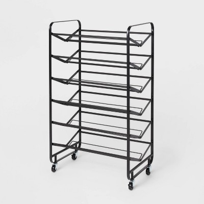 6 Tier Metal Rolling Shoe Rack - Brightroom™ : Target