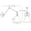 Robert Abbey Lighting Alloy - Light Wall Light in  Polished Nickel - 2 of 2