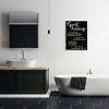 Stupell Industries Guest Rating Five Star Bathroom Black Funny Word Design Framed Giclee Art - 2 of 4