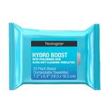 Neutrogena Hydro Boost Face Cleansing Makeup Wipes with Hyaluronic Acid - 25 ct