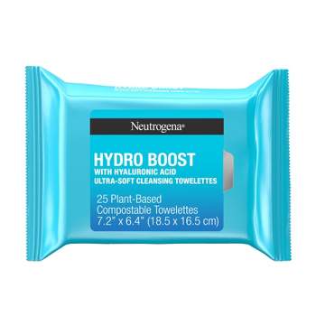 Neutrogena Hydro Boost Face Cleansing Makeup Wipes with Hyaluronic Acid - 25ct