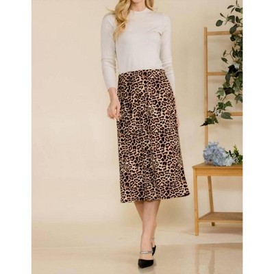 Women's Rowdie Animal Print Skirt - Celeste
