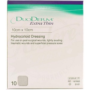 ConvaTec DuoDERM Extra Thin Control Gel Formula Hydrocolloid Sterile Adhesive Dressings for Superficial Wounds, Low Friction,  Latex-Free, Waterproof - 1 of 4