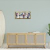 Stupell Industries Port Oars Vintage Americana Patterns Floating Frame Canvas Art, Gold, 31" x 14" - 3 of 4