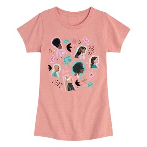 Girls' - Barbie - Easter Fitted Short Sleeve Graphic T-Shirt - 1 of 4