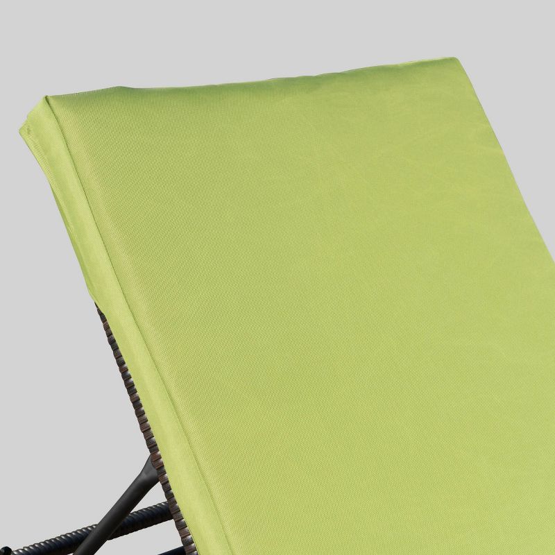 Jamaica 4pk Wicker Chaise Lounges - Lime - Christopher Knight Home, 5 of 6