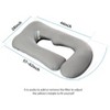 LISM Pregnancy Pillows for Sleeping,Full Body Maternity Pillow with Removable - 3 of 4