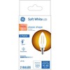 GE 2pk 40W LED Candelabra Base Decorative Light Bulbs Soft White - 4 of 4