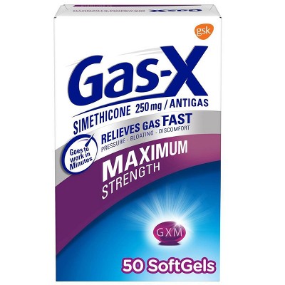 Gas-X Maximum Strength Softgel for Gas Relief - 50ct