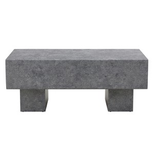 FONTOI Coffee Table with Texture Sticker, Side Table with Spacious Top, Easy to Clean, Gray, 21.6"*17.2"*43.3" - 1 of 4