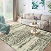 Washable Vintage Area Rug, Low-Pile Soft Faux Wool Carpet with Non-Slip TPR Backing, Stain-Resistant Large Rug for Living Room, Bedroom - 2 of 4