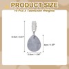 Unique Bargains Marble Teardrop Shape Tablecloth Weight Pendant Hooks - 2 of 4