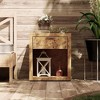 JIONJOY Vintage Burl Wood Nightstand with Charging Station - Fully Assembled Farmhouse Bedside Table with USB/Type-C Ports & Open Shelf - 2 of 4