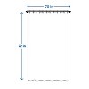 LunaLulinlk Waterproof 30% Recycled PEVA Watercolor Stripe Shower Curtain and Hooks - 4 of 4