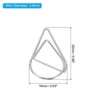 Unique Bargains Drop-Shaped Metal Prevent Tearing Pages Home Office Paper Clip 150 Pcs - 2 of 4