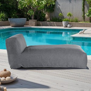 BDELITE Outdoor Bean Bed Chair, Foam Filled Sun Lounge Chair, Cover Removeable, Washable and Waterproof for Pool-70.86*35.04*14 Inch - 1 of 4