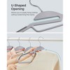 SONGMICS 50 Pack Coat HangersSONGMICS 50 Pack Coat HangersSpace-Saving, 360o Swivel Hook, 16.3 Inches Long, Light Gray and Dark Gray - 3 of 4