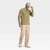 Men's Vintage Long Sleeve Henley Shirt - Goodfellow & Co™ - 3 of 3