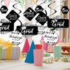 Big Dot of Happiness Black and White Graduation Class of 2026 Decorations Hanging Swirls - Set of 40 - 2 of 4