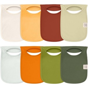 KeaBabies 8-Pack Hallo Baby Drool Bibs , Baby Bibs for Boys, Girls, Pull-on Bibs for Baby Boy, Baby Girl, Baby Bib Unisex - 1 of 4