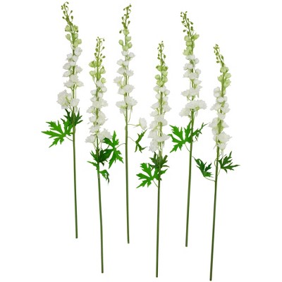 Real Touch™ White Artificial Lily Floral Stems, Set of 6 -38