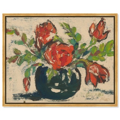 Art Remedy Floral of Gentle Elegance Elegant realistic Floral Wall Art Framed