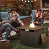 Buenhomino 30 Inch Propane Fire Pit Table, Outdoor Gas Fire Pits with Lid & Lava Rock, 50000 BTU Firepit for Dinning, Party in Outside, Patio or Yard - 2 of 4