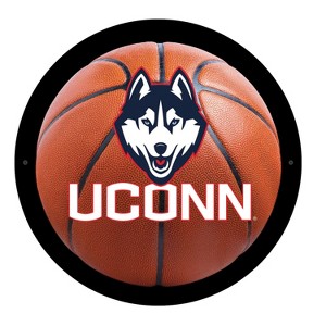 Evergreen Ultra-Thin Edgelight LED Wall Decor, Basketball, UConn- 15 x 15 Inches Made In USA - 1 of 4